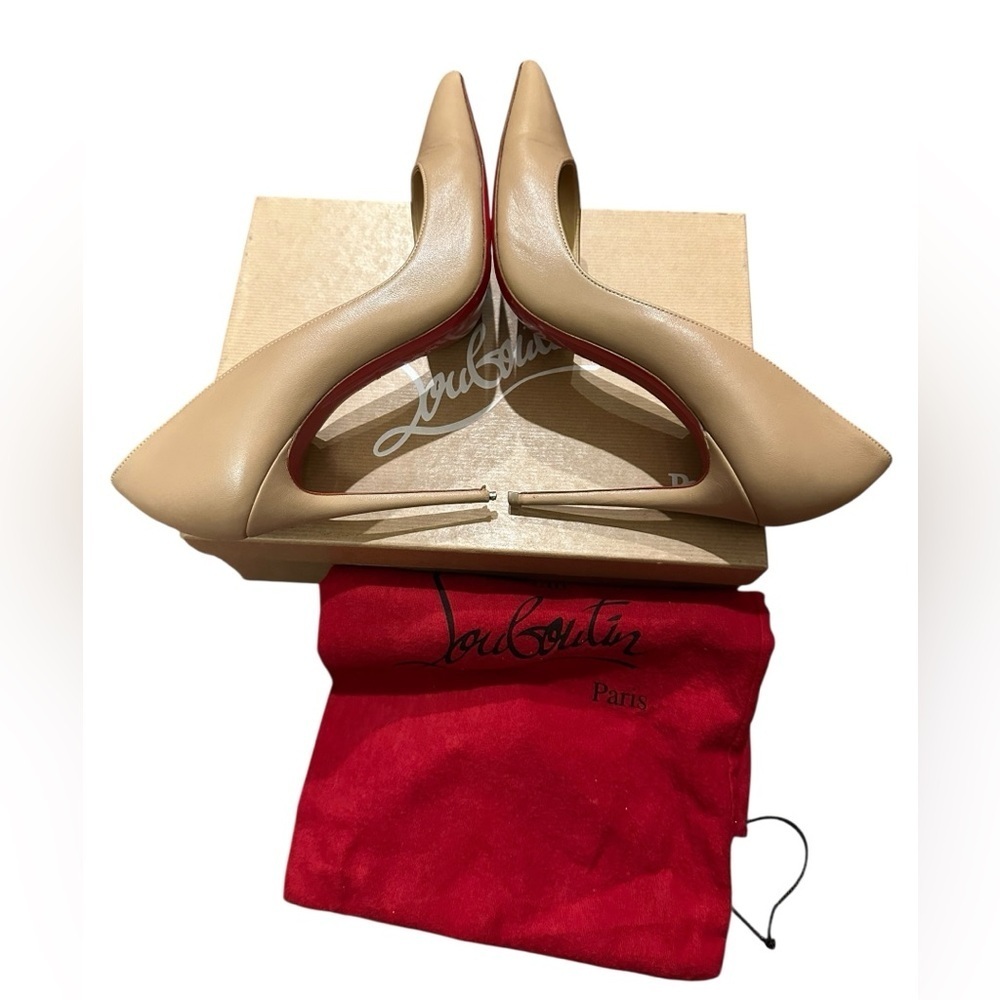 Christian Louboutin Beige Stiletto Heels size 41.5 - Picture 3 of 14